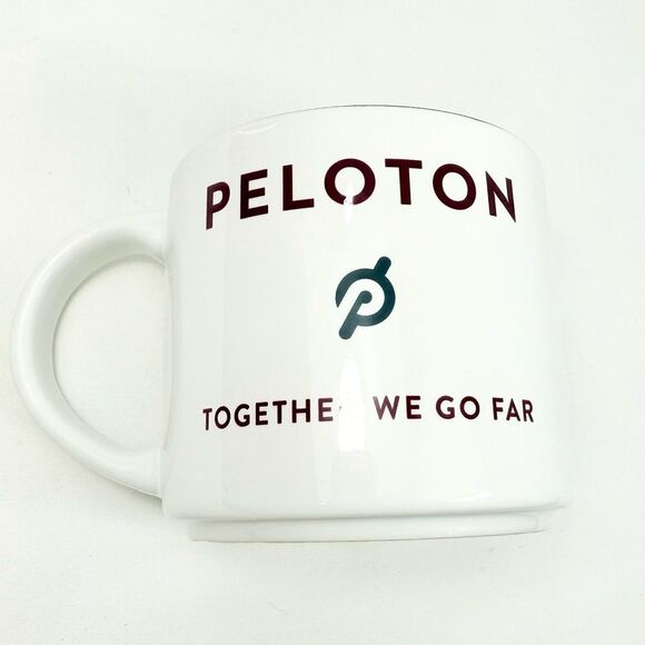 Peloton Together We Go Far White Gray 15oz Ceramic Stoneware Motivational Mug - Picture 9 of 12
